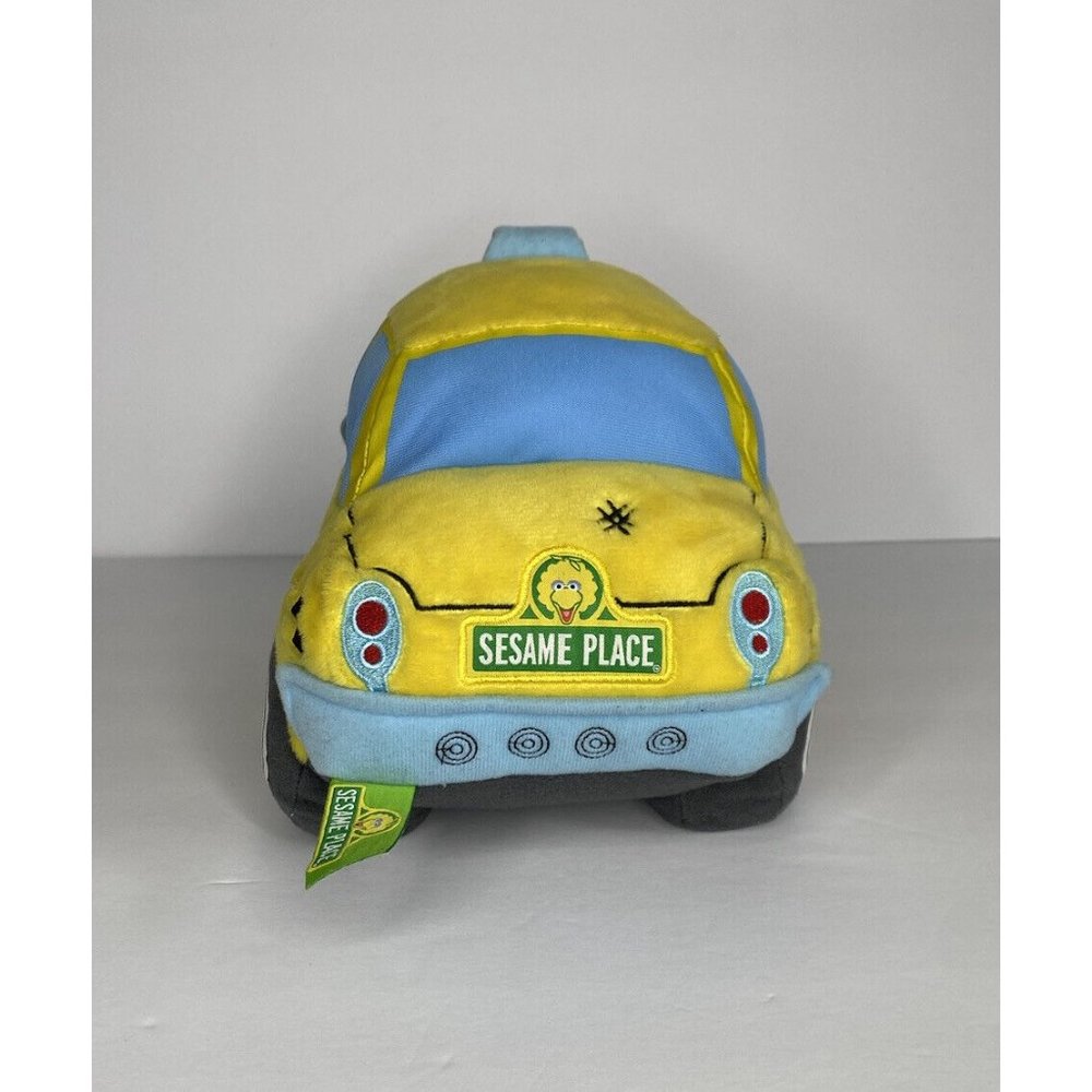 Sesame Street Oscar The Grouch Wacky Taxi Rare Yellow Plush 12 inches - Picture 4 of 11
